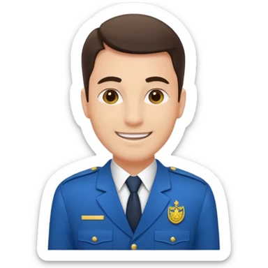 Je veux un réceptionniste d"hotel élégant masculin sticker