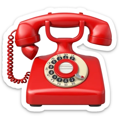 christmas telephone sticker