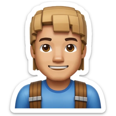 make me an minecraft guy emoji sticker