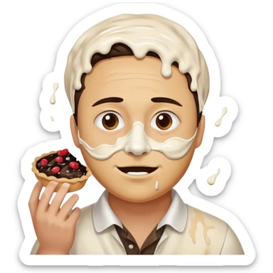 pie in the face sticker