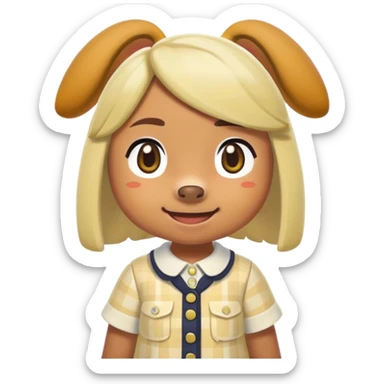 isabelle animal crossing sticker