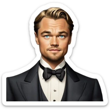 Leonardo DiCaprio the Great Gatsby sticker