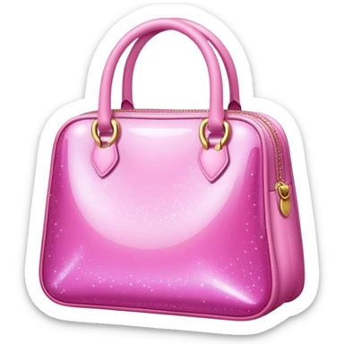 Pink bag baddie sparkles sticker