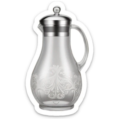 Vintage coffee carafe sticker