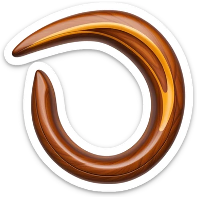 Cinematic Realistic image of a classic boomerang, rendered with detailed wood grain textures and vibrant colors, set against a sunlit outback landscape that emphasizes its iconic Australian heritage sticker