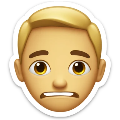 sorry with tear sticker