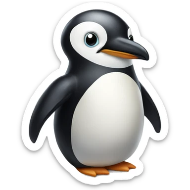 penguin and penguin sticker
