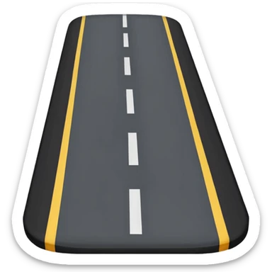 CARRETERA sin cuadro con vista de lado izquierdo  sticker