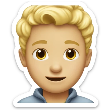 Little blonde boy sticker