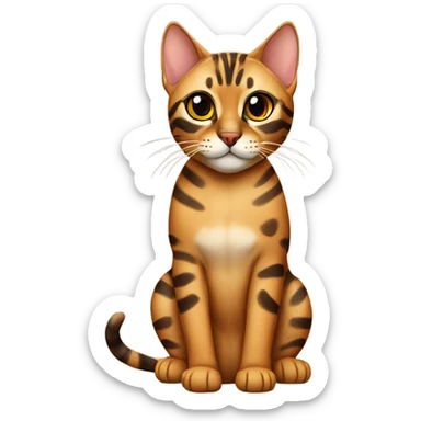 bengal cat sitting  sticker