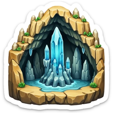Stalactite in nature sticker