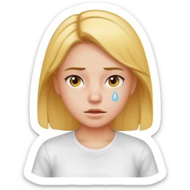 girl sweating a lot sticker