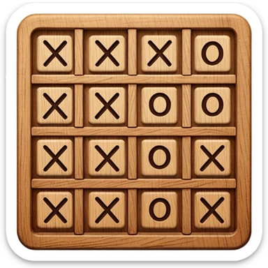 tic tac toe square sticker
