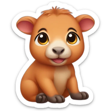 baby capypara sticker
