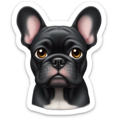 Bouledogue Français noir sticker