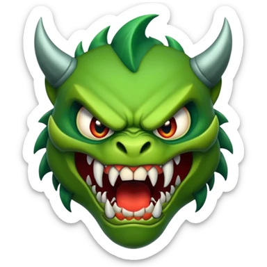 Scary monste sticker