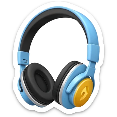 Headphones brown or white sticker