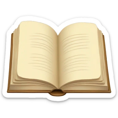 Cream colored book sticker
