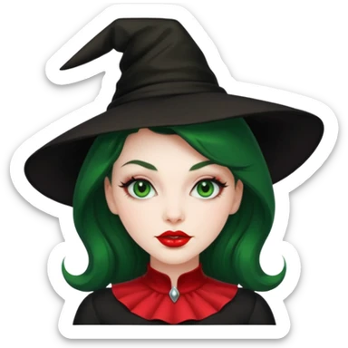 Pin up witch sticker