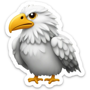 doppeladler mit handzeichen geformt sticker