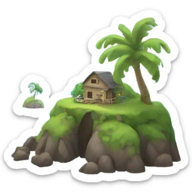 Small island sticker