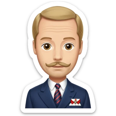 Prince George Duke Of Kent 4th Son of King George V sticker