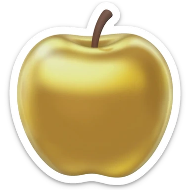 Golden apple sticker