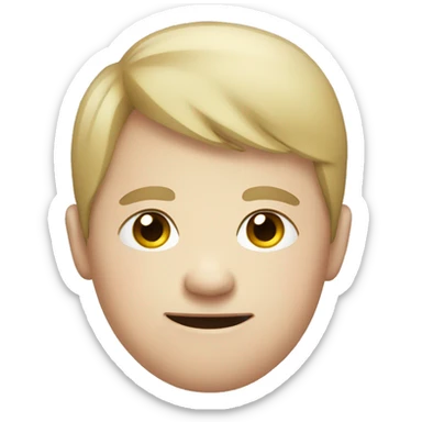 a white person with down syndrome sticker