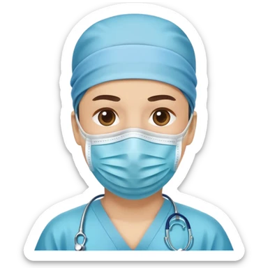 face mask only sticker