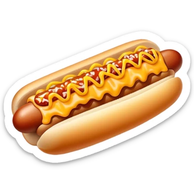 chili cheese coney hot dog sticker