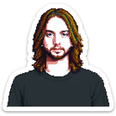 Kevin Parker pixel art sticker