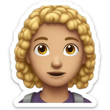 struggling person sticker