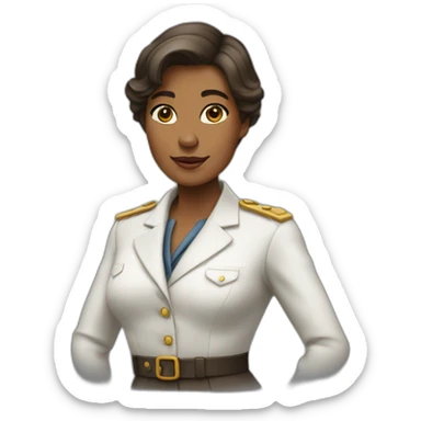 Femme en costard élégante  sticker