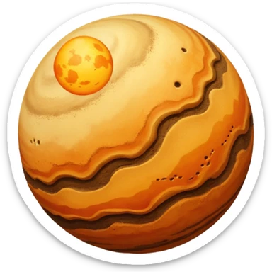 dune planet sphere sticker