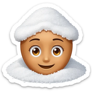 smiling face with salt pile in front saying who wants to go to the rec center sticker