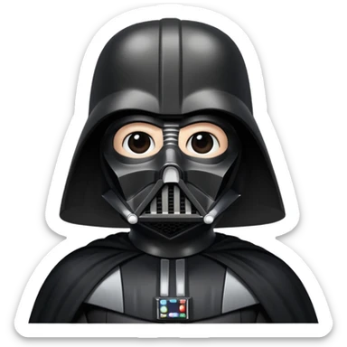 Happy Darth Vader sticker