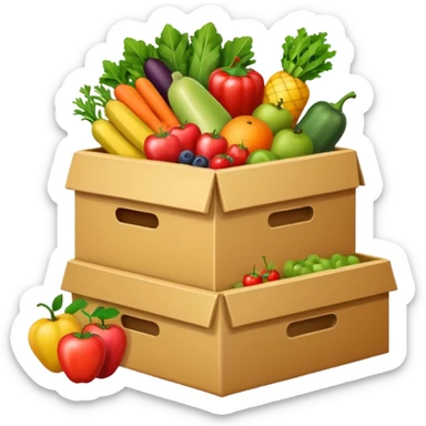 boxed food sticker
