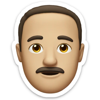 pillow face boston sticker