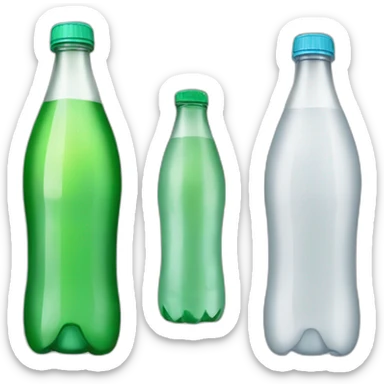 Botellas plsstica refresco sticker