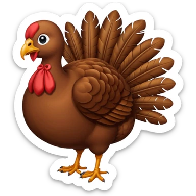 Generate Turkey emoji  sticker