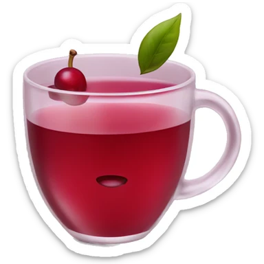 cranberry tea sticker