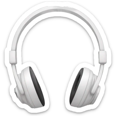 Headphones with a bow sticker