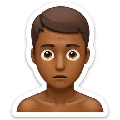 bronze opaque male identity crisis sticker