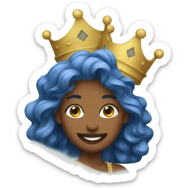 Waves with queen  sticker