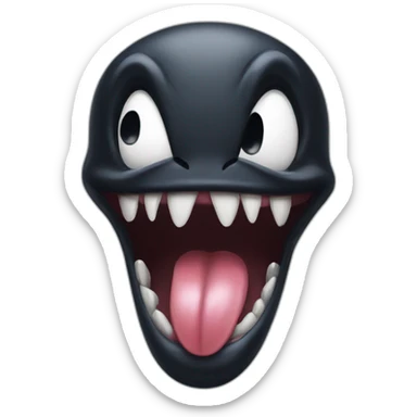 Venom tongue out   sticker