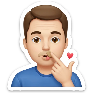 Dad blowing a kiss sticker