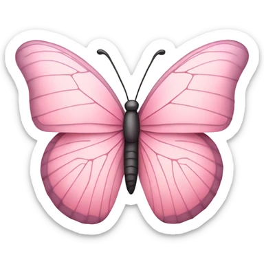 light pink butterfly sticker