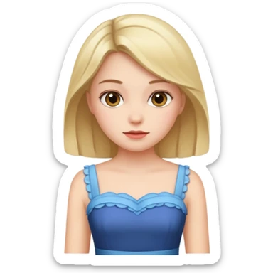 دختر با لباس sticker