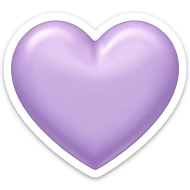 pastel lilac heart sticker