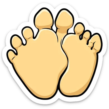 dinosaur foot bones, fossil of prehistoric foot sticker